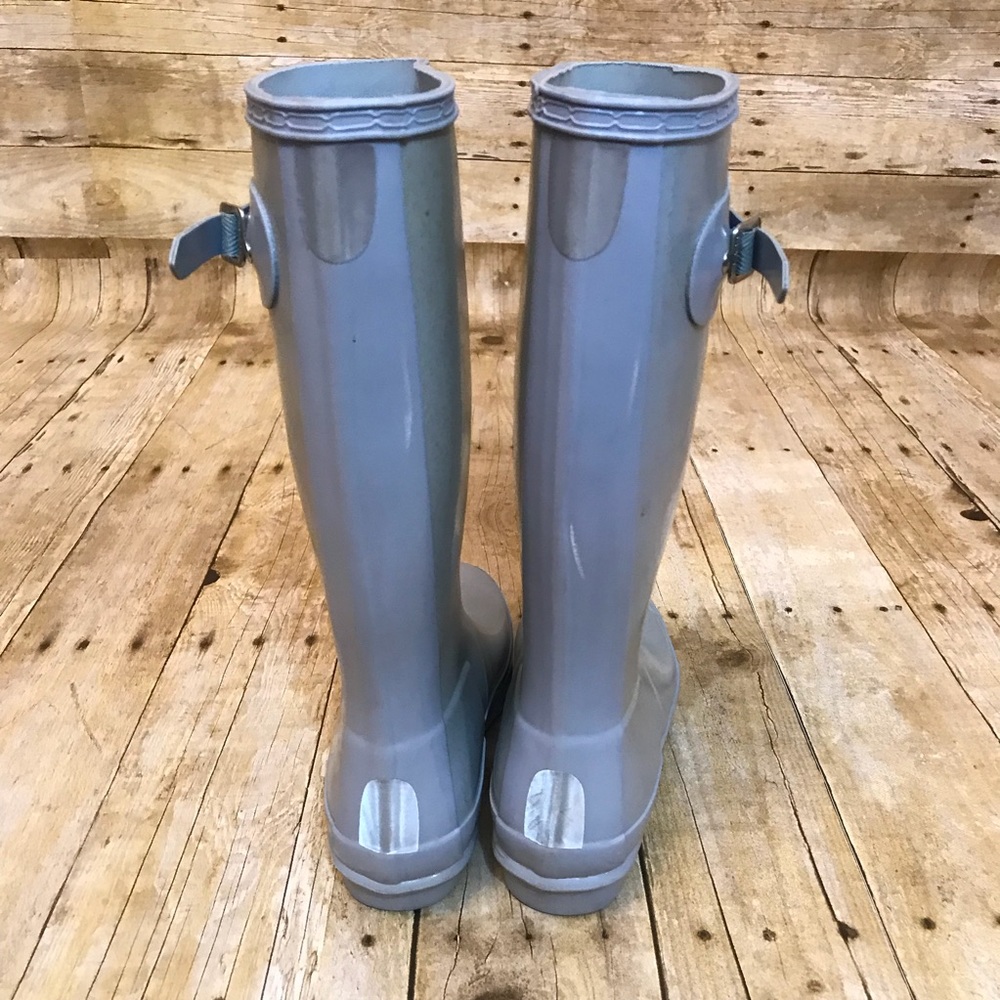 Hunter Blue Sparkle Glitter Boots Size 5 - Picture 3 of 8